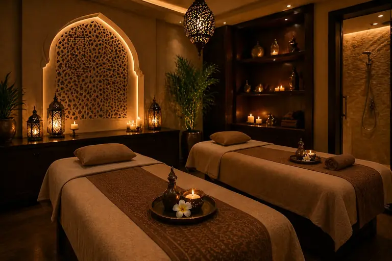 Private VIP couples suite with two treatment beds, Business Bay spa